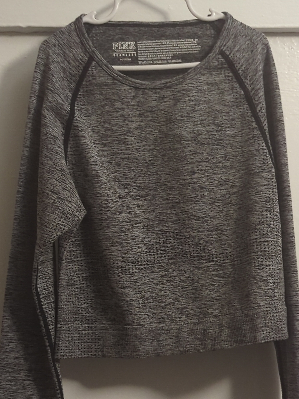 PINK Victoria's Secret Heathered Gray Crewneck Sweater